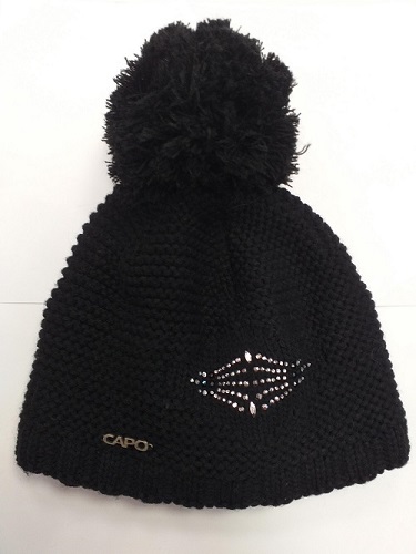 Шапка CAPO Knitted Cap pomp+strass W 131-321